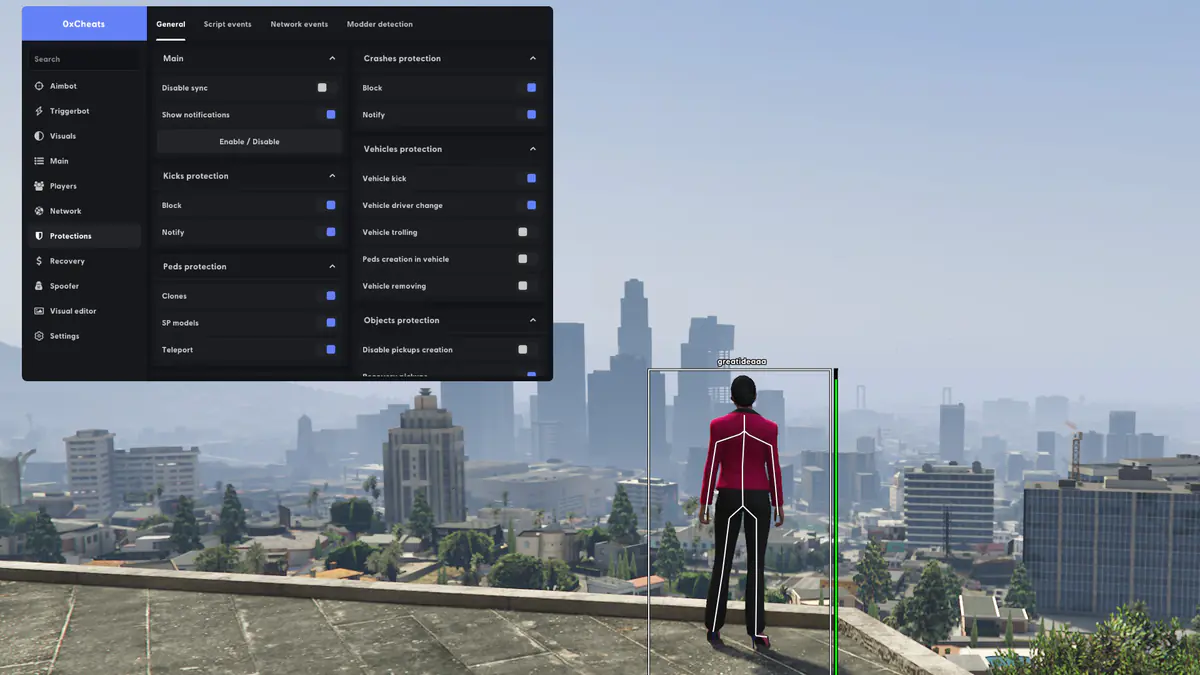 0xCheats Legacy — GTA 5 screenshot 1