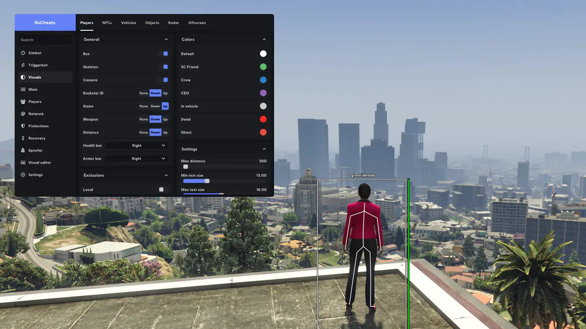0xCheats GTA V (Enhanced) — GTA 5 screenshot 2