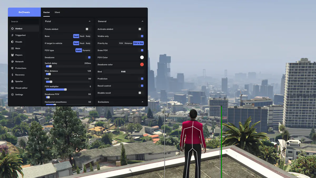 0xCheats GTA V (Enhanced) — GTA 5 screenshot 3