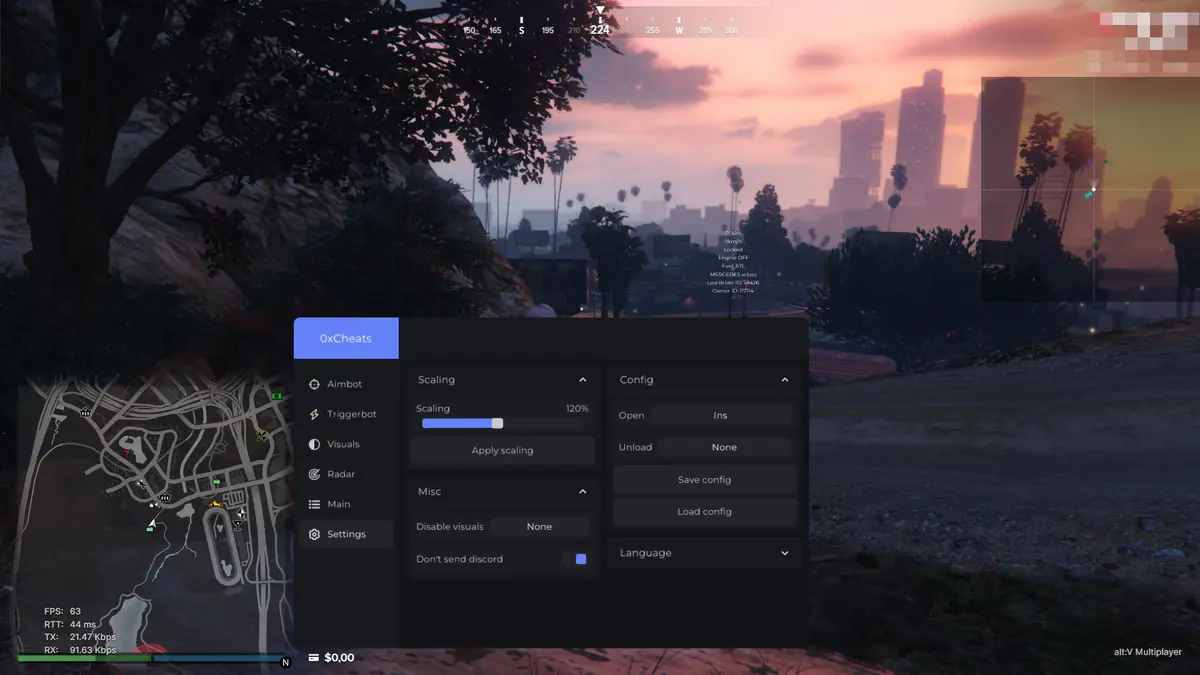 0xCheats Majestic RP — GTA 5 screenshot 3